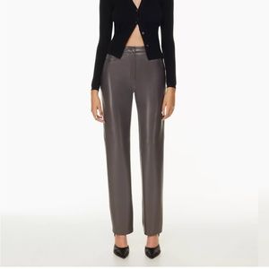 ARITZIA Wilfred the Melina Pant in Peppercorn Grey— Size 12